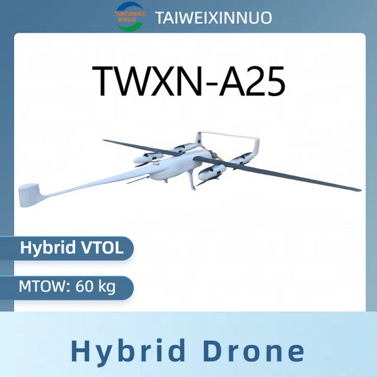 TWXN-A25 Fixed-Wing VTOL UAV | Commercial Drone with 500KM Measurement Range